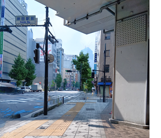 神田駅からの道のり2