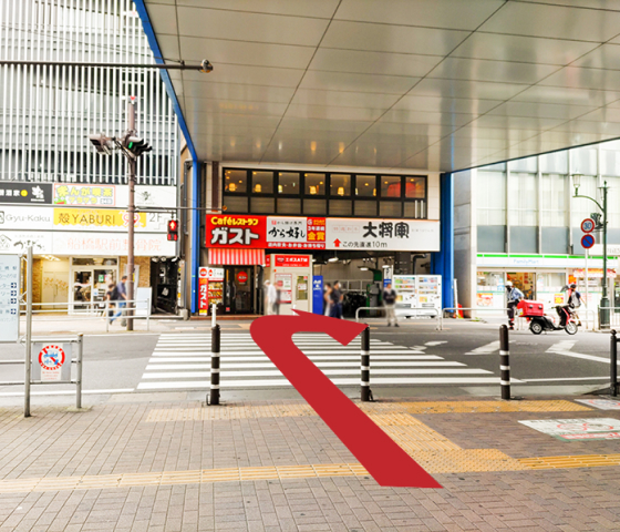 京成船橋駅からの道のり3