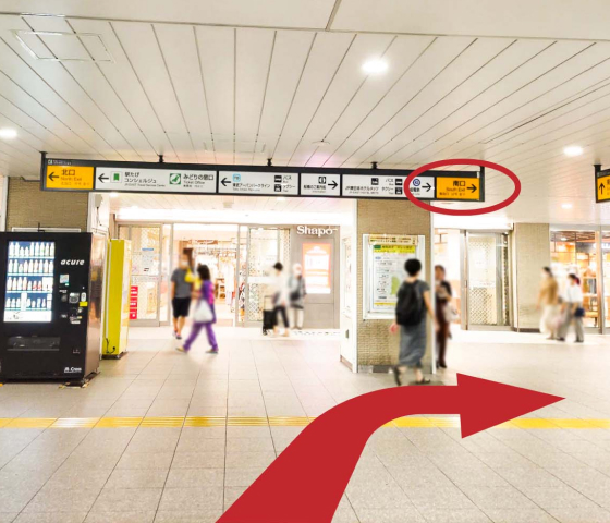 船橋駅からの道のり1